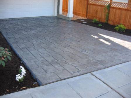 Stamped Driveway - Ashler Slate